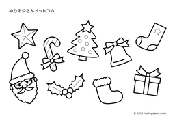 無料の塗り絵 クリスマス の検索結果 ぬりえやさんドットコム