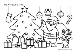 カテゴリ クリスマス の塗り絵 ぬりえやさんドットコム