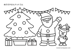 カテゴリ クリスマス の塗り絵 ぬりえやさんドットコム