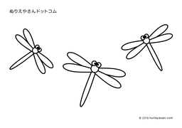 無料の塗り絵 トンボ の検索結果 ぬりえやさんドットコム