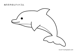 無料の塗り絵 イルカ の検索結果 ぬりえやさんドットコム