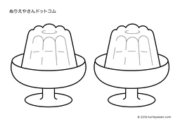 無料の塗り絵 ゼリー の検索結果 ぬりえやさんドットコム