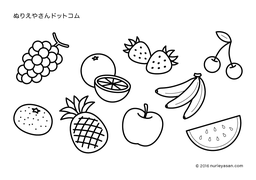 無料の塗り絵 果物 の検索結果 ぬりえやさんドットコム